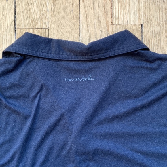 Travis Mathew Mens Polo Black Size Large Polyester Short Sleeve Comfy - Picture 6 of 6